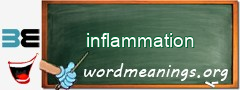 WordMeaning blackboard for inflammation